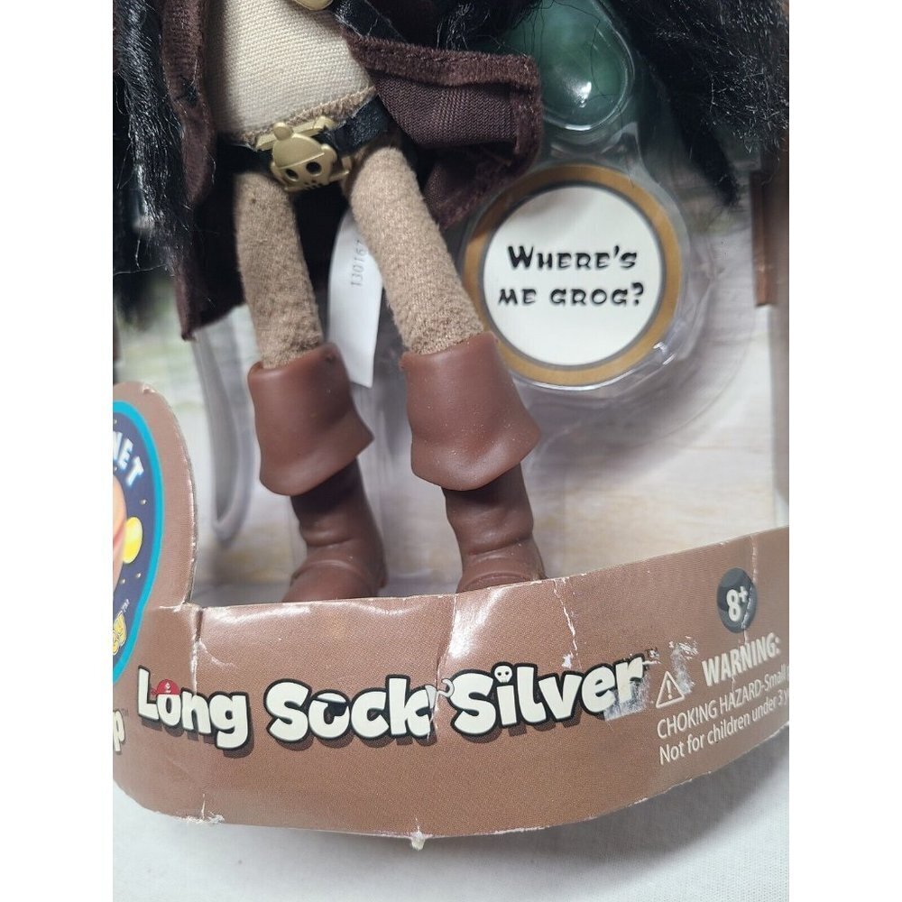 Planet Sock Monkey Long Sock Silver- NEW In Box- RARE - Picture 2 of 8